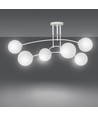 Pregos 6 Hvid loftslampe - Ø15 cm, E14, 230V, uden lyskilde