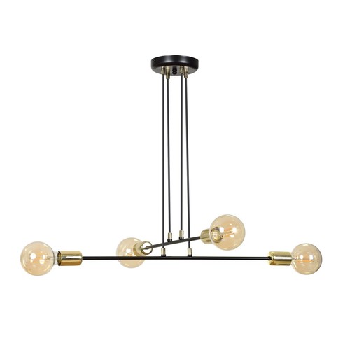 Vesio 4 Sort pendellampe - E27, 230V, uden lyskilde
