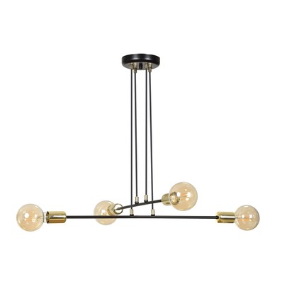 Vesio 4 Sort pendellampe - E27, 230V, uden lyskilde