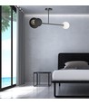 Minerva 2 Sort loftslampe - Ø15 cm, E27, 230V, uden lyskilde