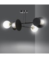 Minerva 4 Sort loftslampe - Ø15 cm, E27, 230V, uden lyskilde