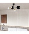 Minerva 4 Sort loftslampe - Ø15 cm, E27, 230V, uden lyskilde