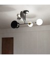 Minerva 4 Sort loftslampe - Ø15 cm, E27, 230V, uden lyskilde