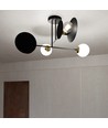 Minerva 4 Sort loftslampe - Ø15 cm, E27, 230V, uden lyskilde