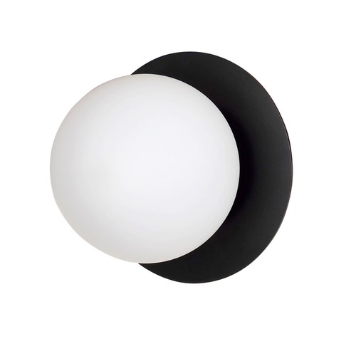 Minerva K1 Sort væglampe - Ø15 cm, E14, 230V, uden lyskilde