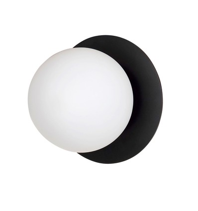 Minerva K1 Sort væglampe - Ø15 cm, E14, 230V, uden lyskilde