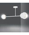 Minerva 2 Hvid loftslampe - Ø15 cm, E27, 230V, uden lyskilde