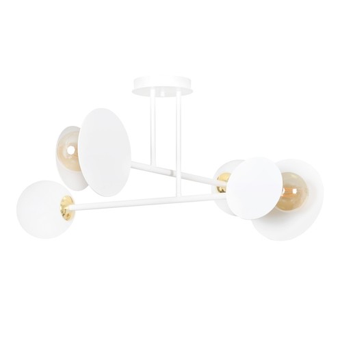Minerva 4 Hvid loftslampe - Ø15 cm, E27, 230V, uden lyskilde