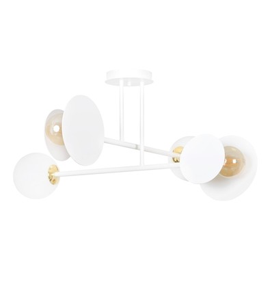 Minerva 4 Hvid loftslampe - Ø15 cm, E27, 230V, uden lyskilde