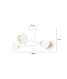 Minerva 4 Hvid loftslampe - Ø15 cm, E27, 230V, uden lyskilde