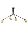 Verno 4 Sort loftslampe - GU10, 230V, uden lyskilde