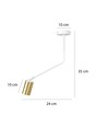 Verno 1 Hvid loftslampe - GU10, 230V, uden lyskilde