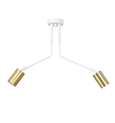 Verno 2 Hvid loftslampe - GU10, 230V, uden lyskilde