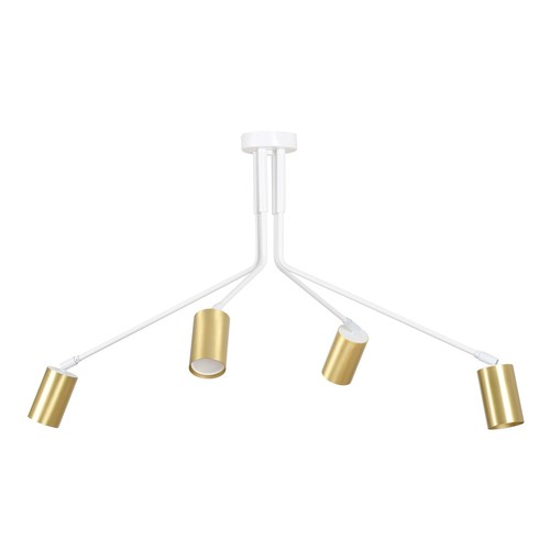 Verno 4 Hvid loftslampe - GU10, 230V, uden lyskilde
