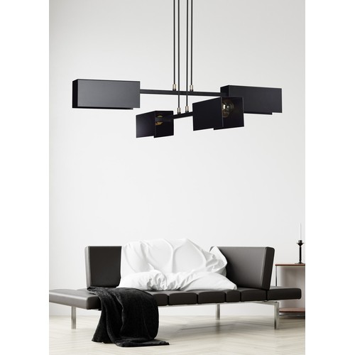 Tolos 4 Sort pendellampe - E27, 230V, uden lyskilde