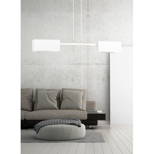 Tolos 2 Hvid pendellampe - E27, 230V, uden lyskilde
