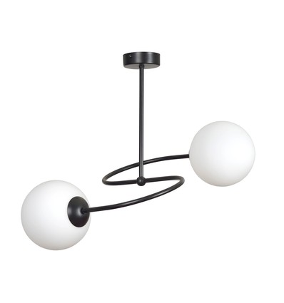 Selbi 2 Sort loftslampe - Ø15 cm, E14, 230V, uden lyskilde