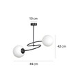 Selbi 2 Sort loftslampe - Ø15 cm, E14, 230V, uden lyskilde