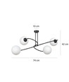 Selbi 4 Sort loftslampe - Ø15 cm, E14, 230V, uden lyskilde