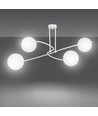 Selbi 4 Hvid loftslampe - Ø15 cm, E14, 230V, uden lyskilde