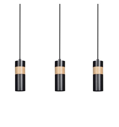 Akari 3 Sort pendellampe - GU10, 230V, uden lyskilde