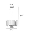 Vixon 1 Hvid pendellampe - E27, 230V, uden lyskilde