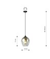 Istar 1 Sort/Grafit pendellampe - Ø14 cm, E27, 230V, uden lyskilde