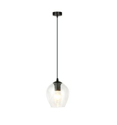 Istar 1 Sort/Transparent pendellampe - Ø14 cm, E27, 230V, uden lyskilde