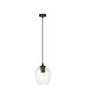Istar 1 Sort/Transparent pendellampe - Ø14 cm, E27, 230V, uden lyskilde