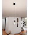 Istar 1 Sort/Transparent pendellampe - Ø14 cm, E27, 230V, uden lyskilde