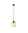 Istar 1 Sort/Rav pendellampe - Ø14 cm, E27, 230V, uden lyskilde