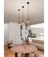 Istar 1 Sort/Rav pendellampe - Ø14 cm, E27, 230V, uden lyskilde