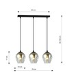 Istar 3 Sort/Grafit pendellampe - Ø14 cm, E27, 230V, uden lyskilde