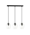 Istar 3 Sort/Transparent pendellampe - Ø14 cm, E27, 230V, uden lyskilde