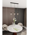 Istar 3 Sort/Transparent pendellampe - Ø14 cm, E27, 230V, uden lyskilde