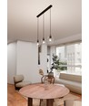 Istar 3 Sort/Transparent pendellampe - Ø14 cm, E27, 230V, uden lyskilde
