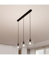 Istar 3 Sort/Transparent pendellampe - Ø14 cm, E27, 230V, uden lyskilde