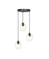 Istar 3 Sort Premium Transparent pendellampe - Ø14 cm, E27, 230V, uden lyskilde
