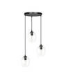 Istar 3 Sort Premium Transparent pendellampe - Ø14 cm, E27, 230V, uden lyskilde