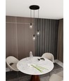 Istar 3 Sort Premium Transparent pendellampe - Ø14 cm, E27, 230V, uden lyskilde