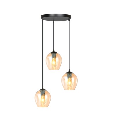 Istar 3 Sort Premium Rav pendellampe - Ø14 cm, E27, 230V, uden lyskilde