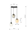 Istar 3 Sort Premium Mix pendellampe - Ø14 cm, E27, 230V, uden lyskilde