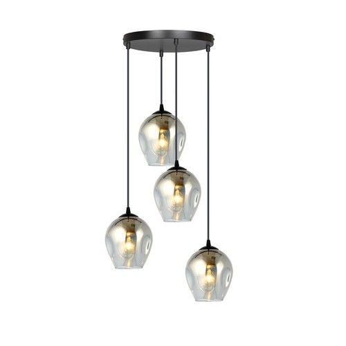 Istar 4 Sort Premium Grafit pendellampe - Ø14 cm, E27, 230V, uden lyskilde