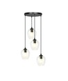 Istar 4 Sort Premium Transparent pendellampe - Ø14 cm, E27, 230V, uden lyskilde
