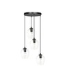 Istar 4 Sort Premium Transparent pendellampe - Ø14 cm, E27, 230V, uden lyskilde
