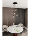 Istar 4 Sort Premium Transparent pendellampe - Ø14 cm, E27, 230V, uden lyskilde