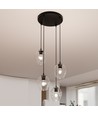 Istar 4 Sort Premium Transparent pendellampe - Ø14 cm, E27, 230V, uden lyskilde