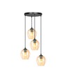 Istar 4 Sort Premium Rav pendellampe - Ø14 cm, E27, 230V, uden lyskilde