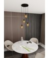 Istar 4 Sort Premium Rav pendellampe - Ø14 cm, E27, 230V, uden lyskilde