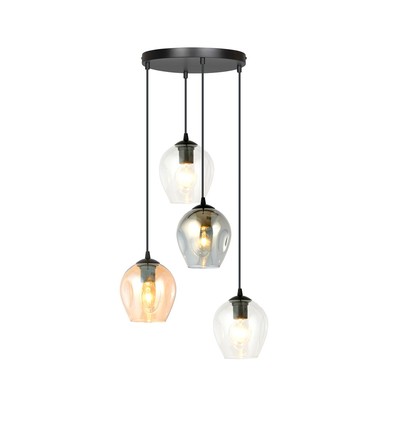 Istar 4 Sort Premium Mix pendellampe - Ø14 cm, E27, 230V, uden lyskilde
